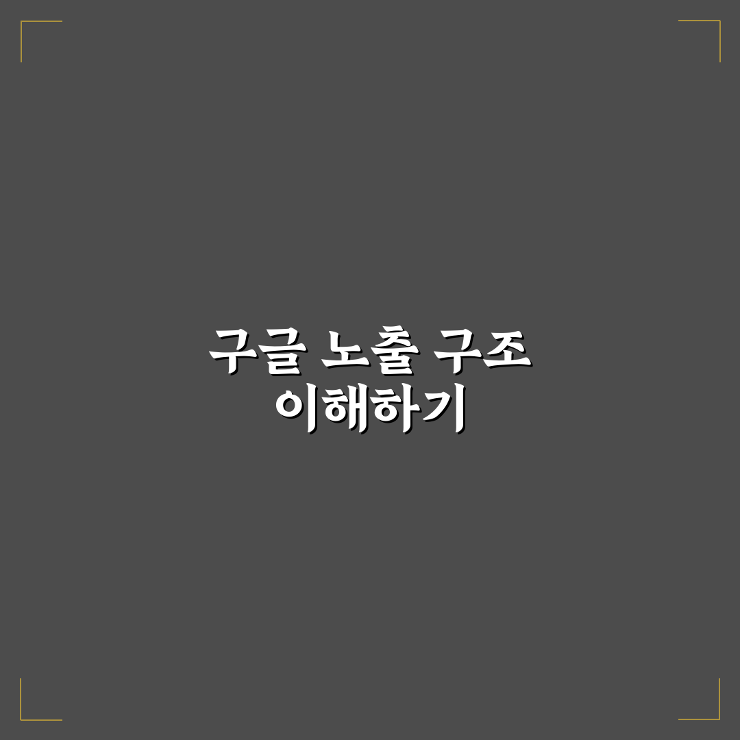 구글 노출 구조를 명확하게 이해하는 5가지 체크포인트