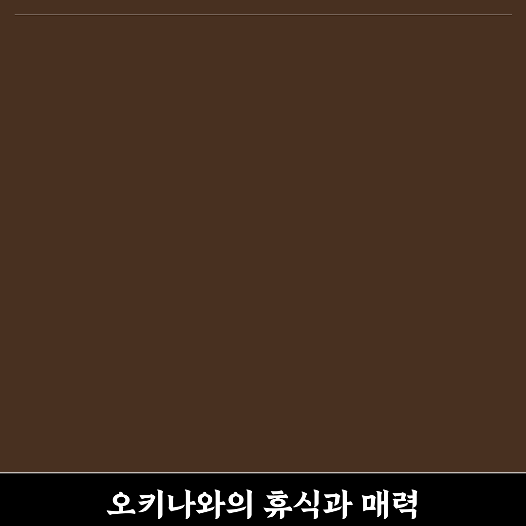 오키나와 카후리조트 추천과 여행 꿀팁 알려드려요
