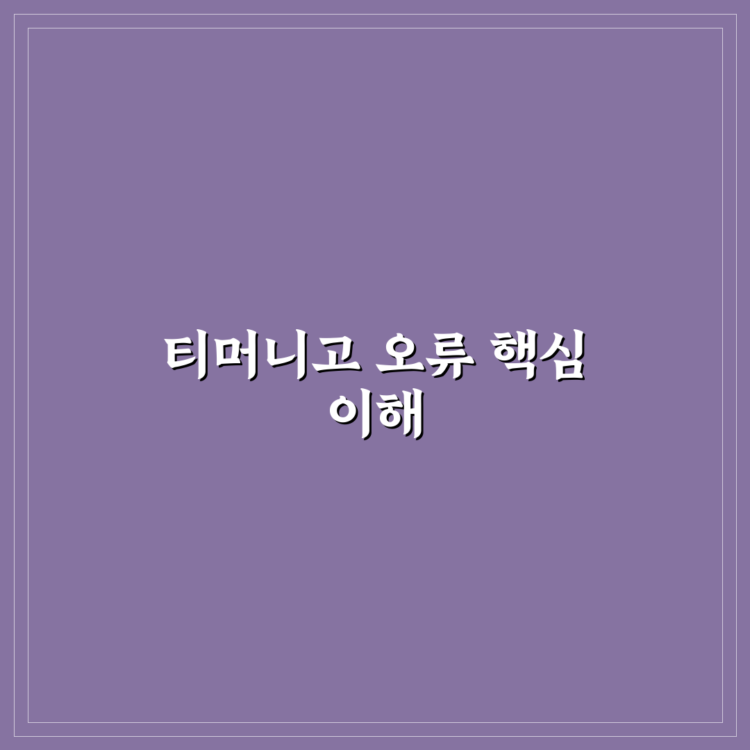 티머니고 오류 해결 방법과 꿀팁 쉽게 정리