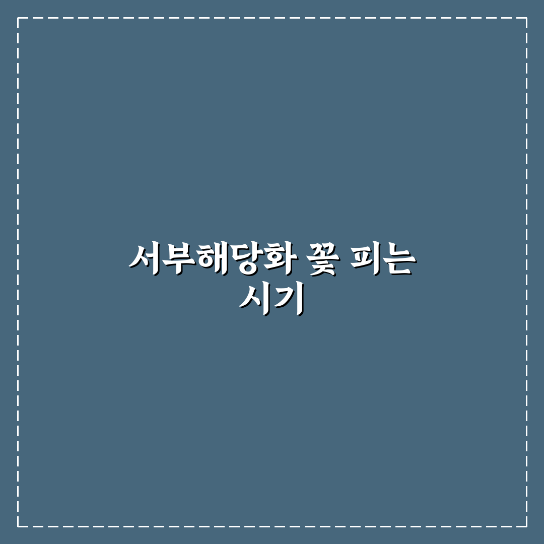 서부해당화 개화기간과 관리 방법 쉽게 알려드려요