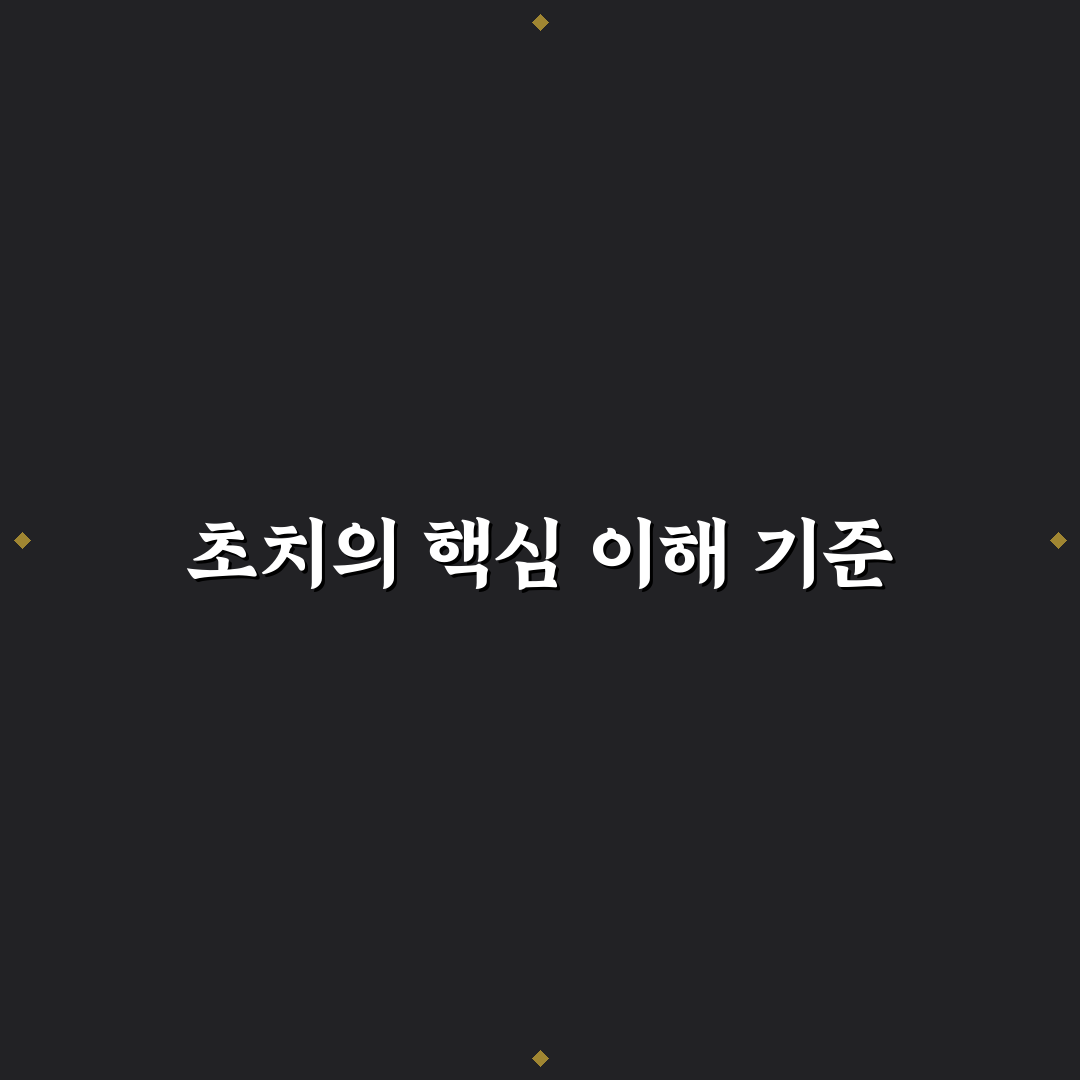 초치 뜻과 사용법 총정리 및 상황별 판단 기준
