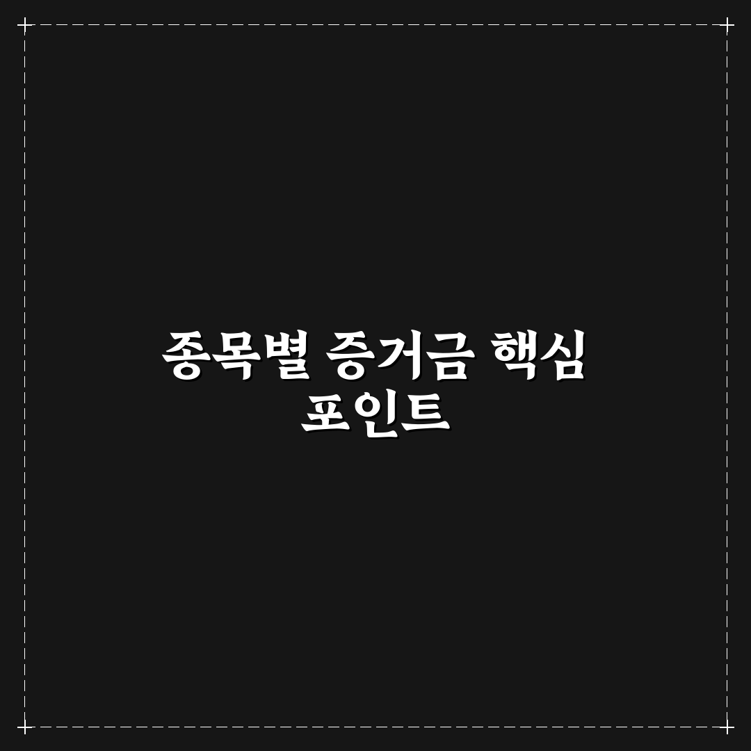 종목별 증거금 비교와 투자 판단을 위한 5가지 기준 총정리