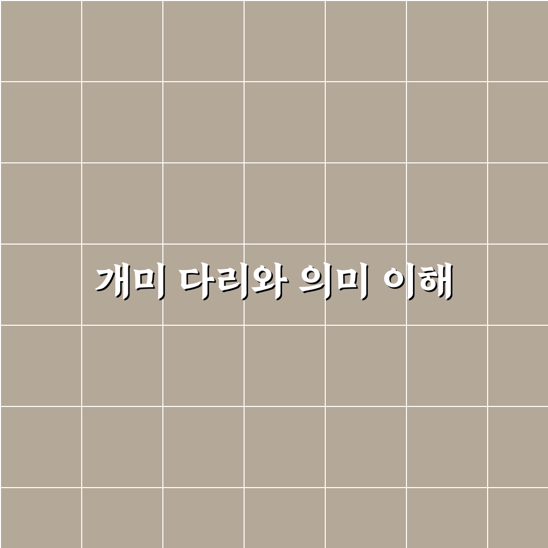 개미 다리 개수와 특징 쉽게 알려드려요