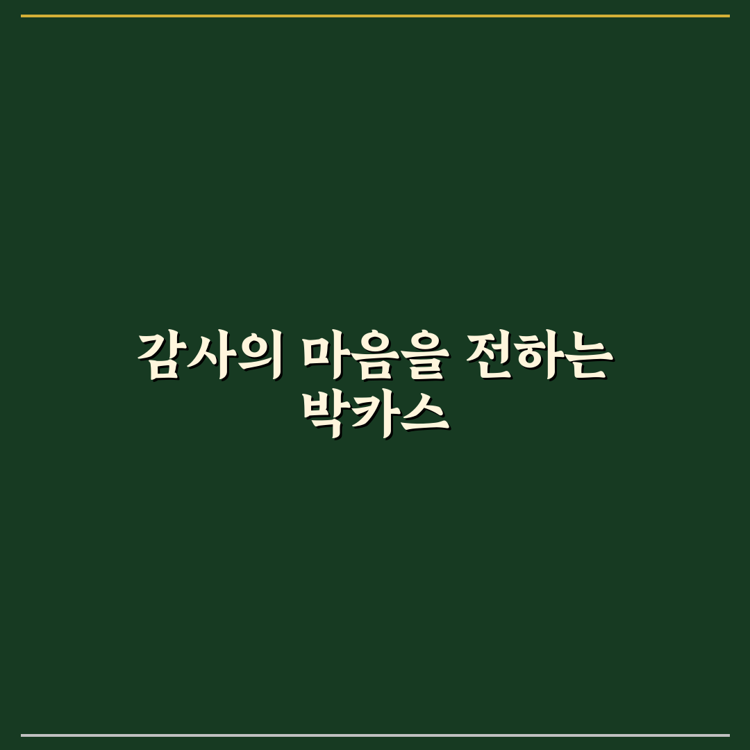 스승의날 박카스 선물 추천과 감사 인사 꿀팁