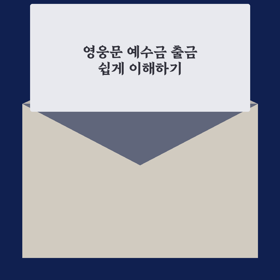 영웅문 예수금 출금 방법과 꿀팁 정리
