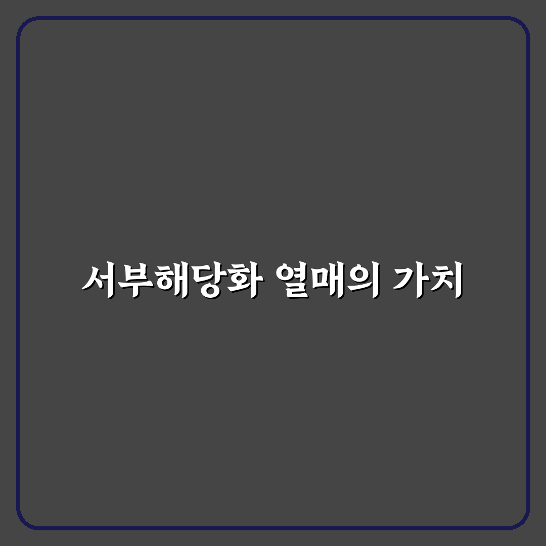 서부해당화 열매 효능과 활용법 추천 꿀팁 정리