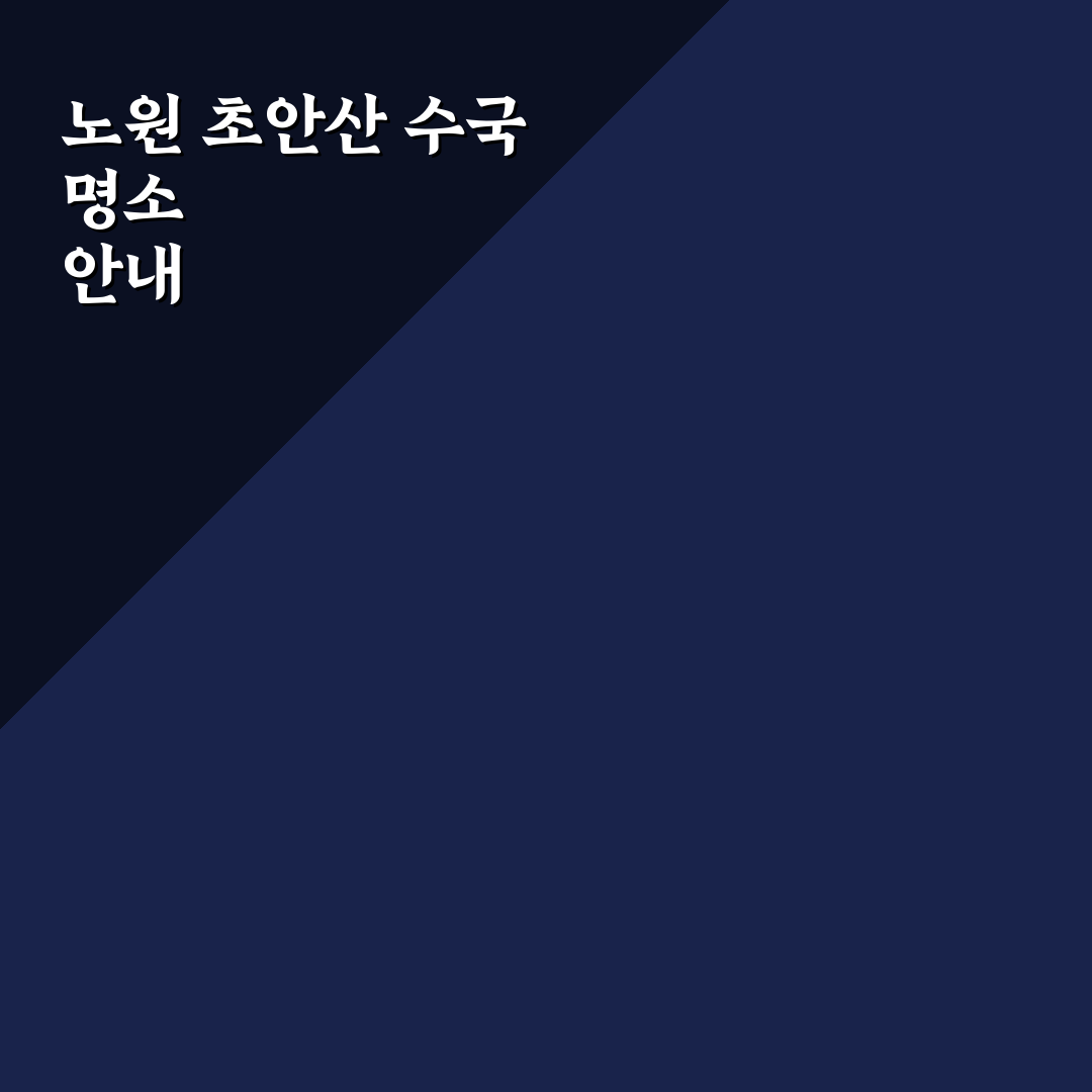 노원 초안산 수국동산 방문 꿀팁과 산책 코스 정리